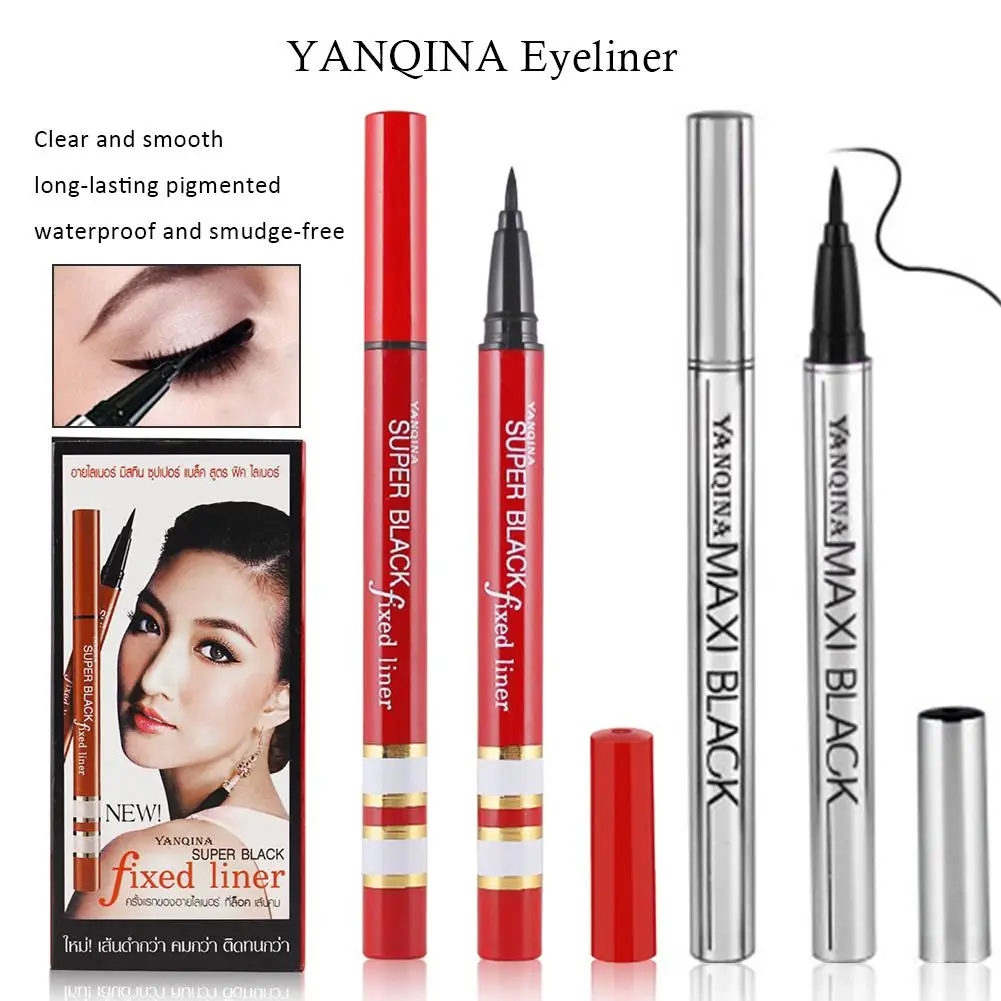 Eyeliner Quick-drying Waterproof Not Smudge-free Eyeliner Liquid Silver Red Tube All Day High Waterproof Makeup Liquid Eye Liner