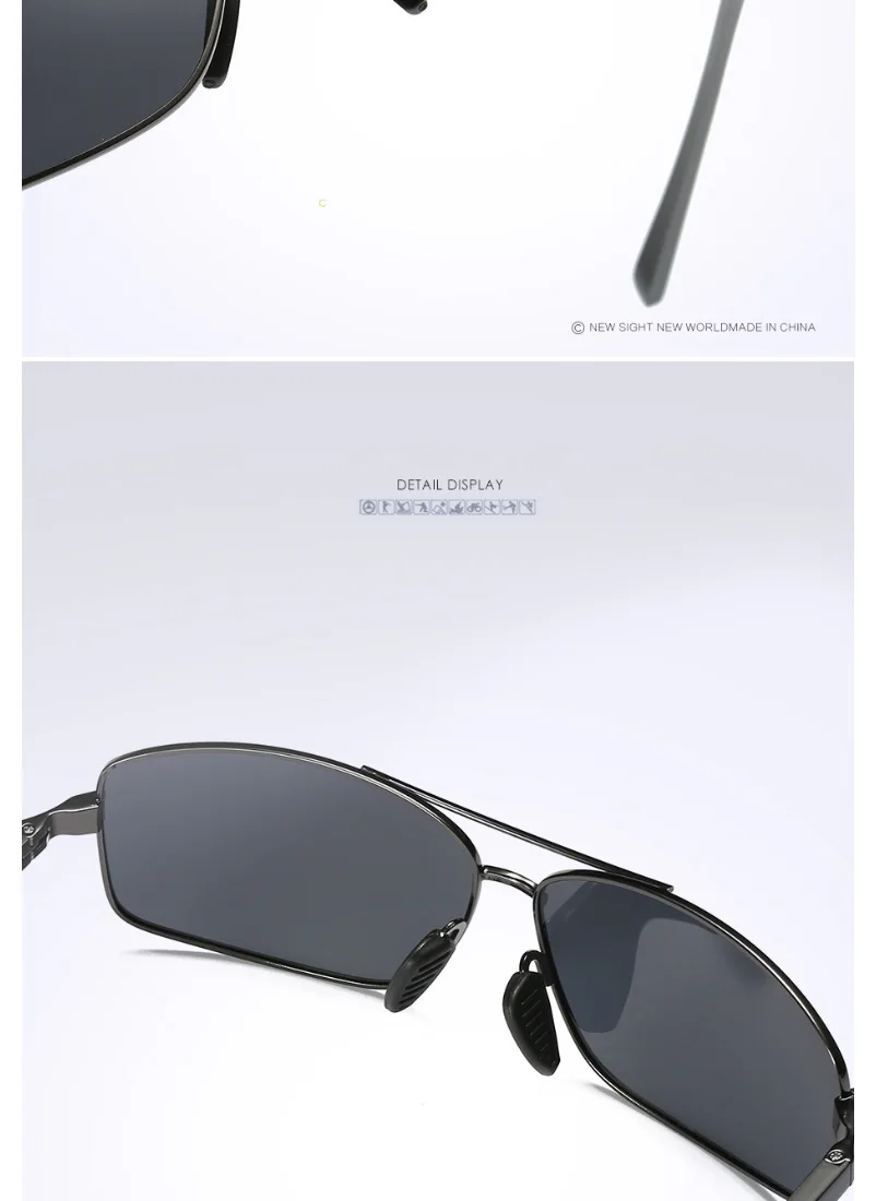 SIMPRECT фотохромные солнцезащитные очки мужские поляризованные UV400 Высокое качество алюминиево-магниевые солнцезащитные очки Квадратные Солнцезащитные очки для вождения