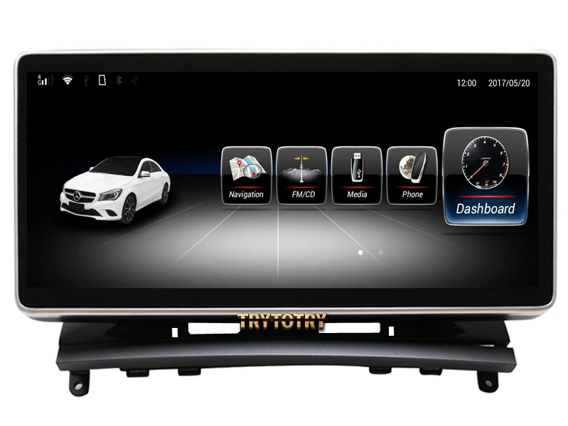 Best 4 Core or 8 Core For Benz C Class W204 2008-2010 Android 7.1 car Stereo car audio dvd player head unit stereo GPS Radio Navi 10