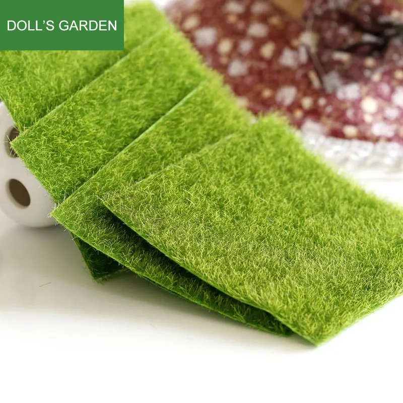 

15cm DIY Doll Accessories Garden Artificial Moss Doll Home Decoration Simulation Plants Artificial Fake Moss For Kids Dolls Toys