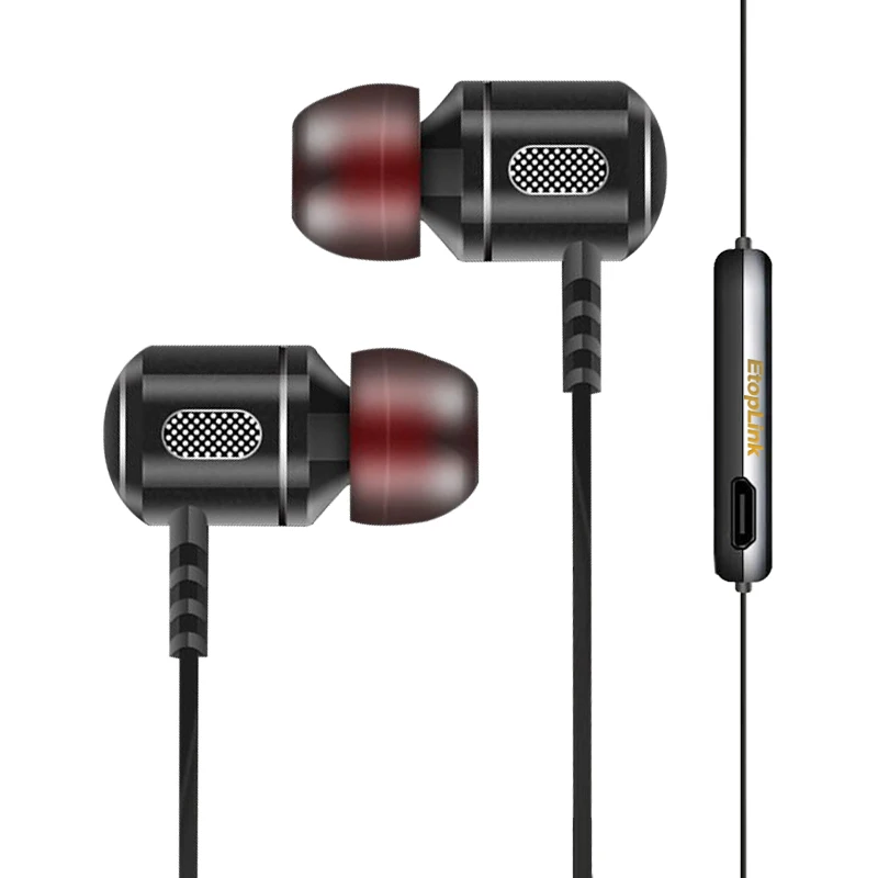 Etoplink S8 металлические Беспроводные стерео Bluetooth наушники с HD микрофоном в ухо