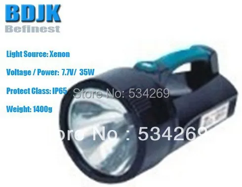 

Portable Xenon FlashLight/ Portable Spotlights / Handheld Lights & Lighting with 35W and 600M Irradiation Distance