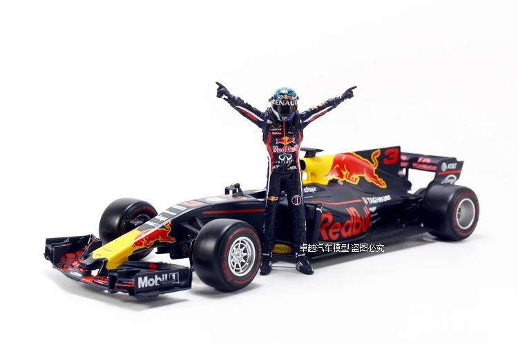 Vettel F1 Racer кукла модель 1:18 Vettel ручной работы красный бык команда персонажа модель игрушки