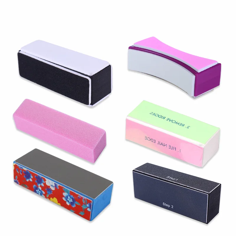 

Nail Buffers Curve Straight Sanding Sponge Files Grinding Polishing Nail File Manicure Nail Art Tool