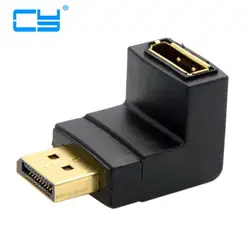 Вниз под углом 90 градусов DisplayPort мужчин и женщин удлинитель адаптер