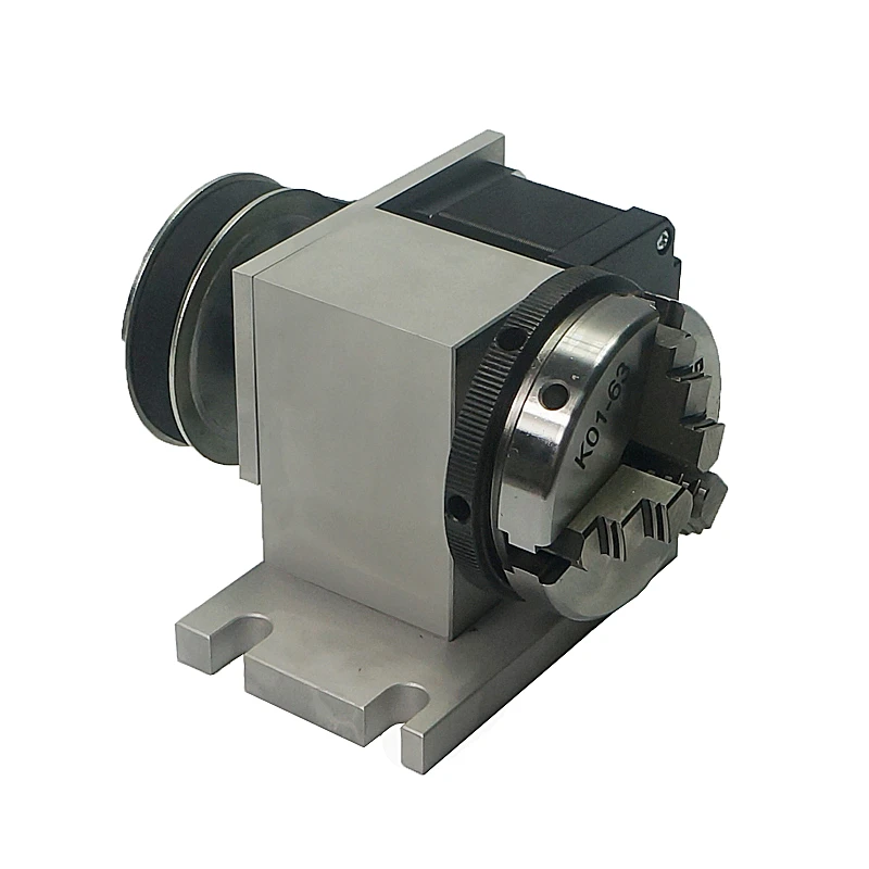 

CNC 4th Axis Rotary Axis with Chuck 65mm CNC Router Engraver Milling Machine