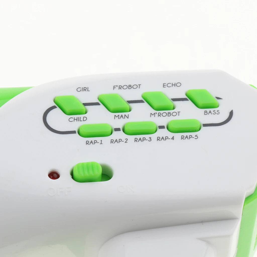 Мини-зеленая игрушка для смены голоса с 7 различными режимами голоса и 5 DIY музыкальные режимы, Детские аксессуары для празднования