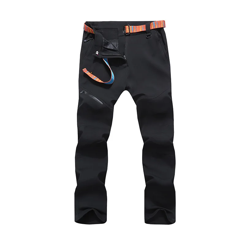 LUTU cálido invierno de los hombres al aire libre senderismo pantalones de lana elástico Trekking pantalones de escalada deportiva pantalones de esquí de las mujeres
