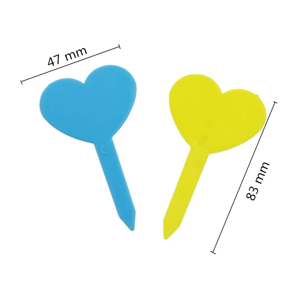 Горшок для растений в форме сердца этикетки украшения тег садовые саженцы горшечные цветы растения маркировочные знаки 10 шт