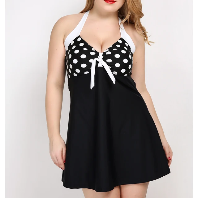 2017 New One Piece Swimwear Dress Bathing Suit for Fat Women Sexy Beach Cover for Swim suit