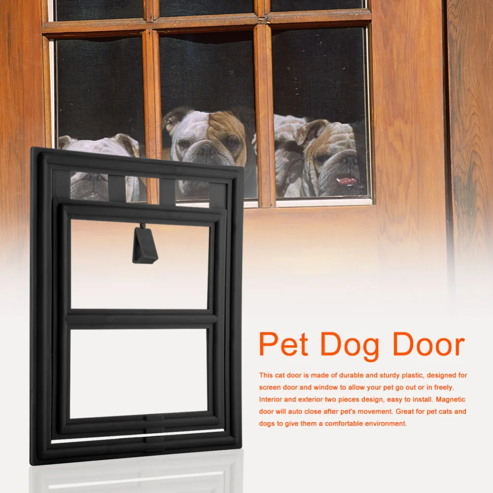 New Style Lockable Dog Cat Kitten Door Security Flap Door ABS