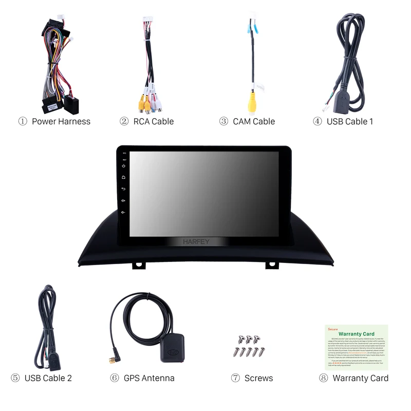 Flash Deal Harfey 2din GPS Android 8.1/9.0 For BMW X3 E83 2.0i 2.5i 2.5si 3.0i 3.0si 2.0d 3.0d 3.0sd 2004-2012 Car Multimedia Player 1080P 3