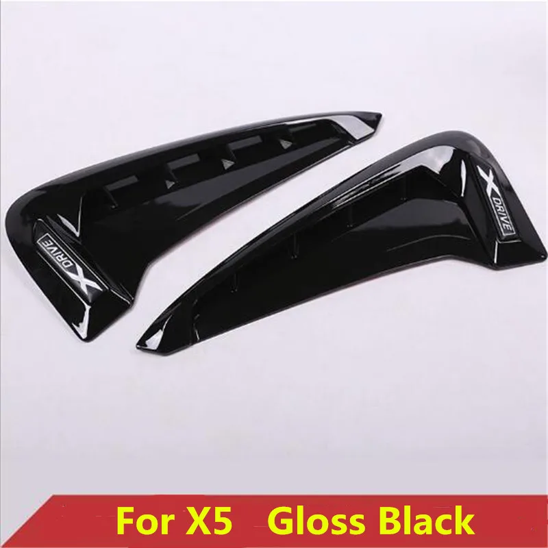 

2pcs New Car 3D ABS Xdrive X5 Side Fender Air Outlet Badge Emblem Sticker Decal For 2014-2016 X5 carbon gloss black silver