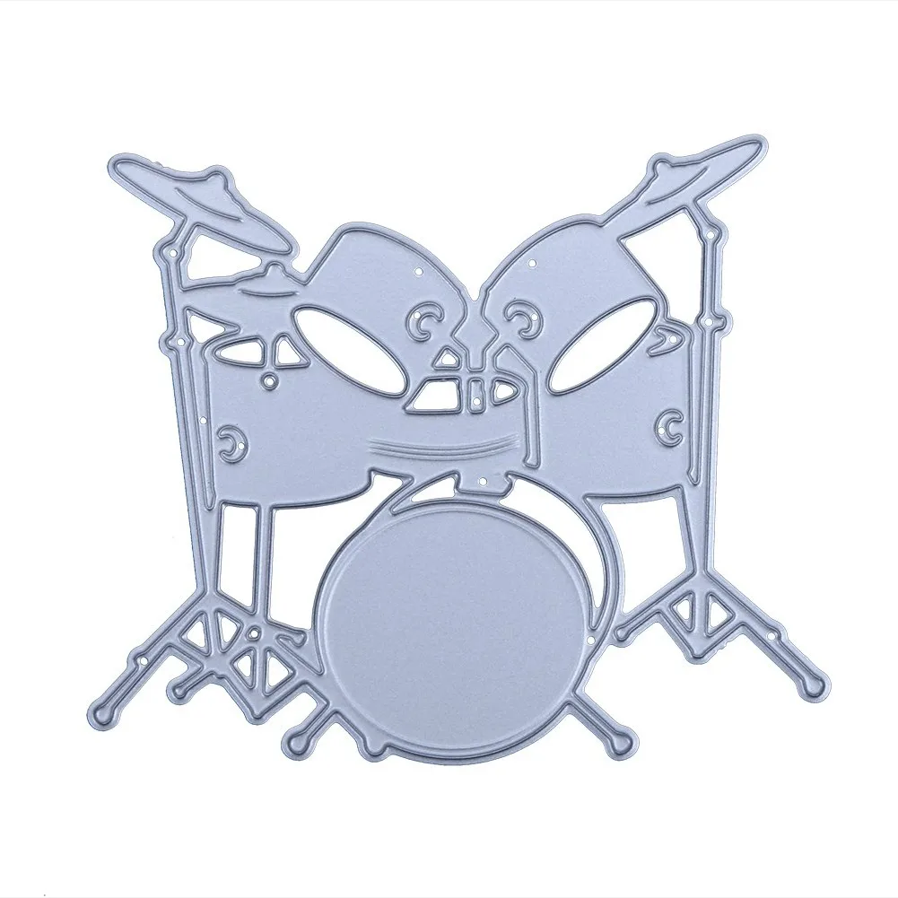 

Drum Set DIY Metal Cutting Dies Embroidery Embossing Stencil Scrapbooking Dies Paper Craft Photo Album Book Decoration
