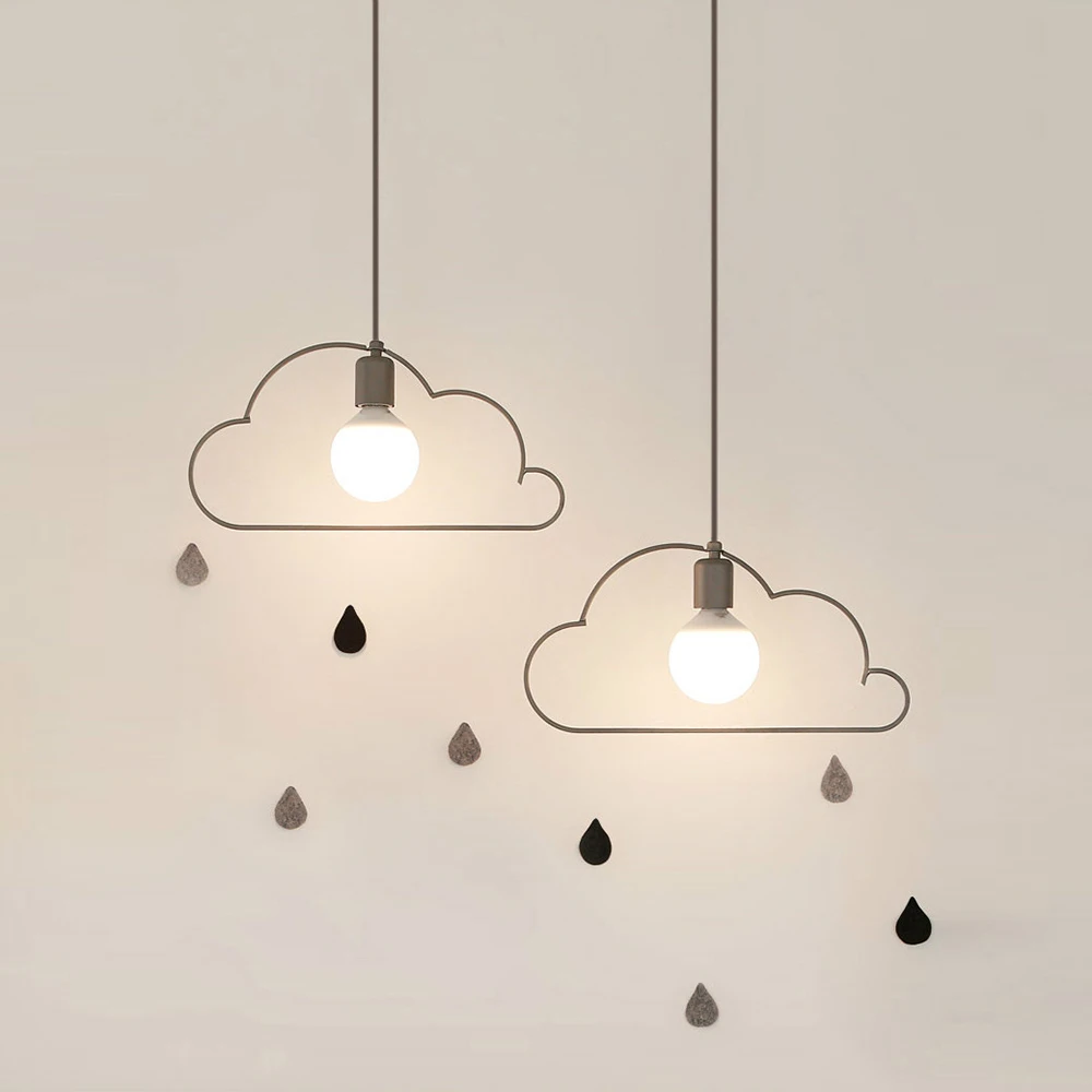 

YWXLight Modern Nordic Pendant Light LED Lamp Creative Cloud Modeling LED Lighting E27 Bulb Dining Living Room Kitchen Bar