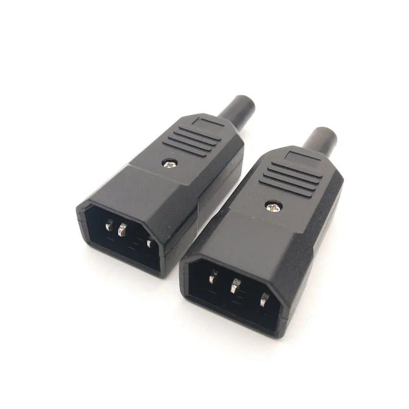 

AC Power Plug 250V IEC 320 C14 3 Pin Male Plug Power Adapter,1 pcs