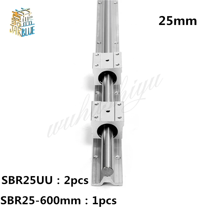 

1pcs SBR25 L600mm linear guide with 2pcs SBR25UU block