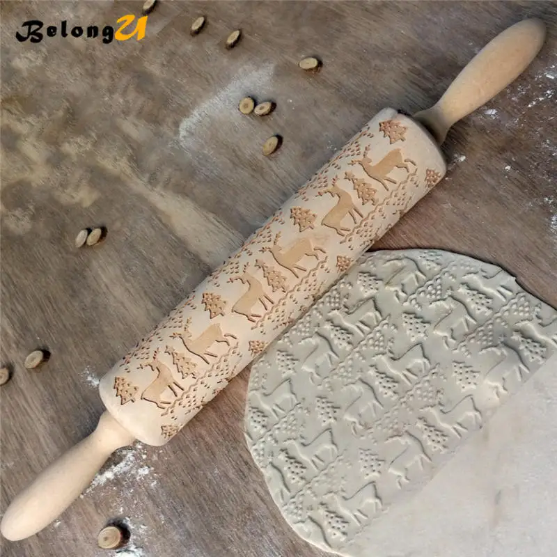 wood rolling pin MUW-246-02