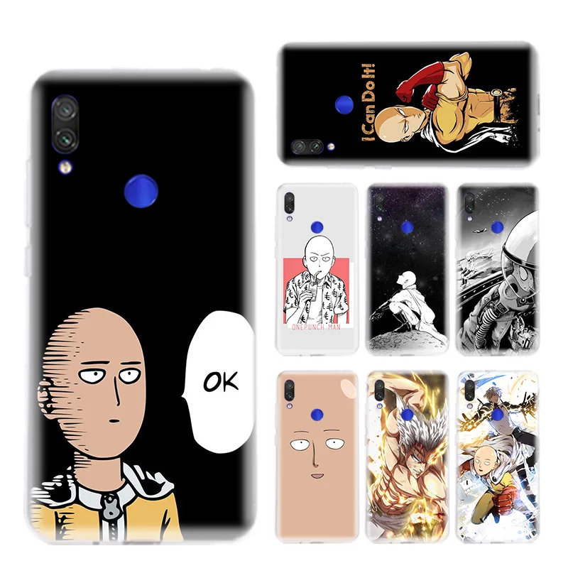 

One-Punch Man Anime Phone Case for Xiaomi Redmi S2 Y3 Y2 Note 7 7S 6 5 Pro 4 4X Mi F1 9 8 A2 Lite Pattern Cover Capa Coque