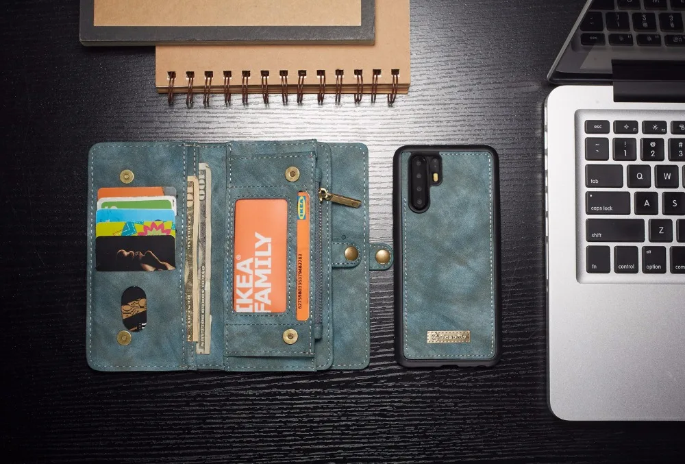 Винтажный Магнитный кожаный чехол CaseMe для huawei P30 с откидной крышкой, чехол-кошелек для huawei P30 Pro P30 Lite, держатель для карт