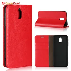 На Алиэкспресс купить чехол для смартфона luxury real genuine leather wallet case for nokia 3.1 flip cover card slot stand protect case for nokia 3.1