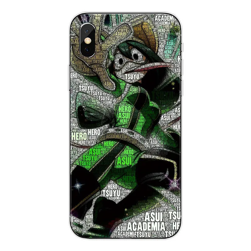 O meu Heroi Academy аниме Coque Telefone Da Tampa Do чехол для корпуса Para O iPhone Da Apple XS MAX XR X 8 Plus 7 alem de 5 6 Coque - Цвет: TPU