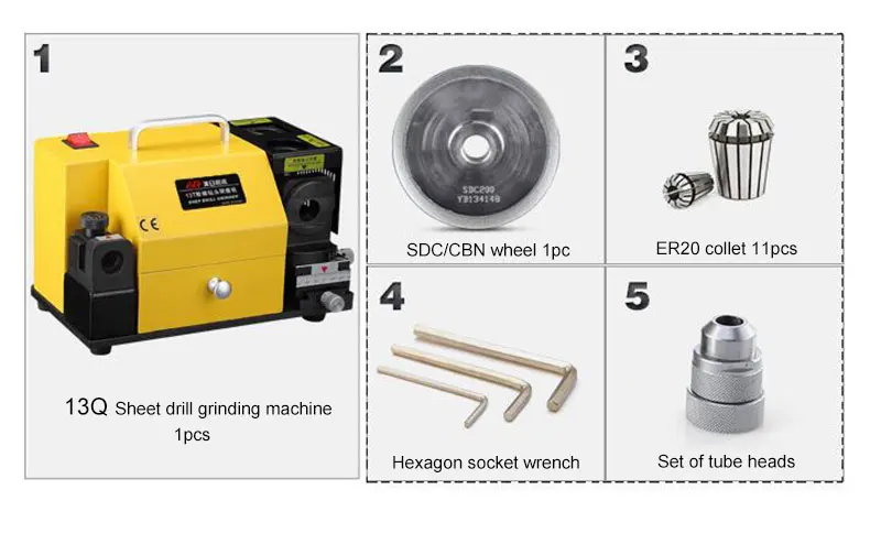 MR-13Q сверло точилка бормашина шлифовальный станок портативный твердосплавные инструменты, 4-14 мм 100-135Angle дрель лист дрель grindin