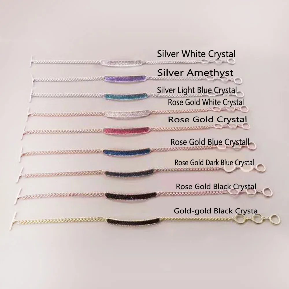

MULIER 2019 New High Quality LOCKET BRACELET Multi-Color Shiny Crystal Adjustable Length Exquisite Romance Luxury Gift 5367822
