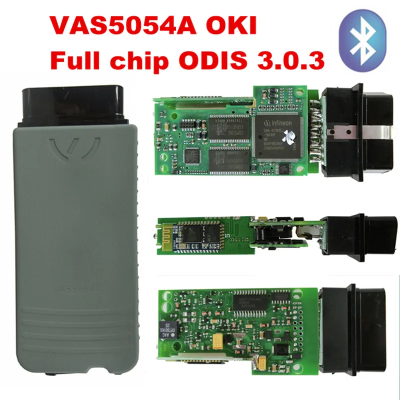 Диагностический прибор OKI Full Chip VAS 5054A ODIS 3.0.3 vas 5054a Bluetooth obd2 разъем для VW/Audi