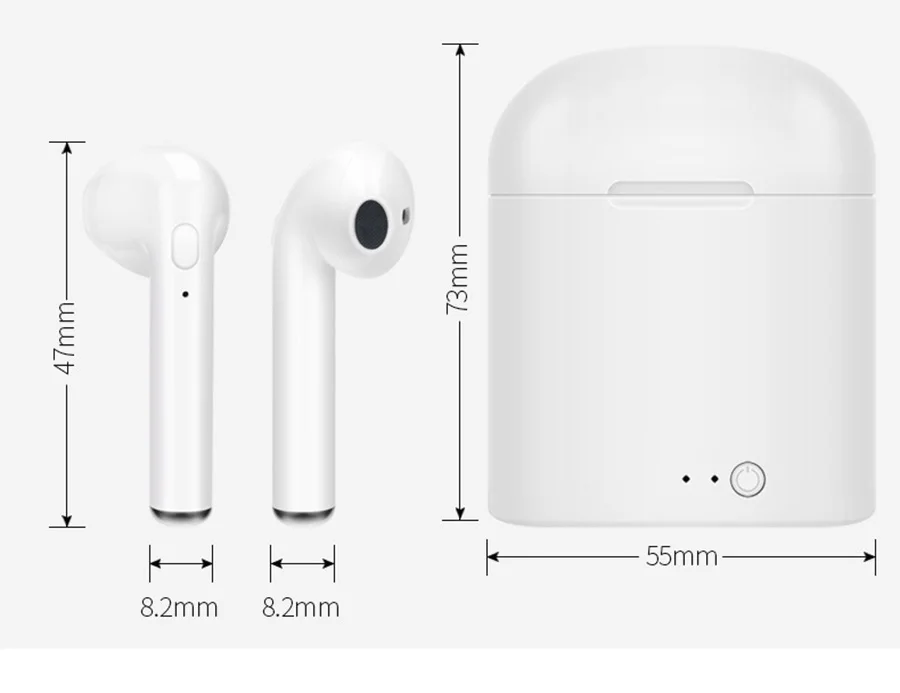 8 i7s-TWS-Mini-Wireless-Bluetooth-Earphone-Stereo-Earbud-Headset-With-Charging-Box-Mic-For-Iphone-Xiaomi