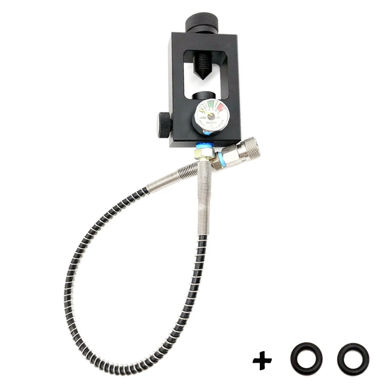 PCP Paintball Scuba Tank Tire Fill Adapters Hard Anodized Dust Black