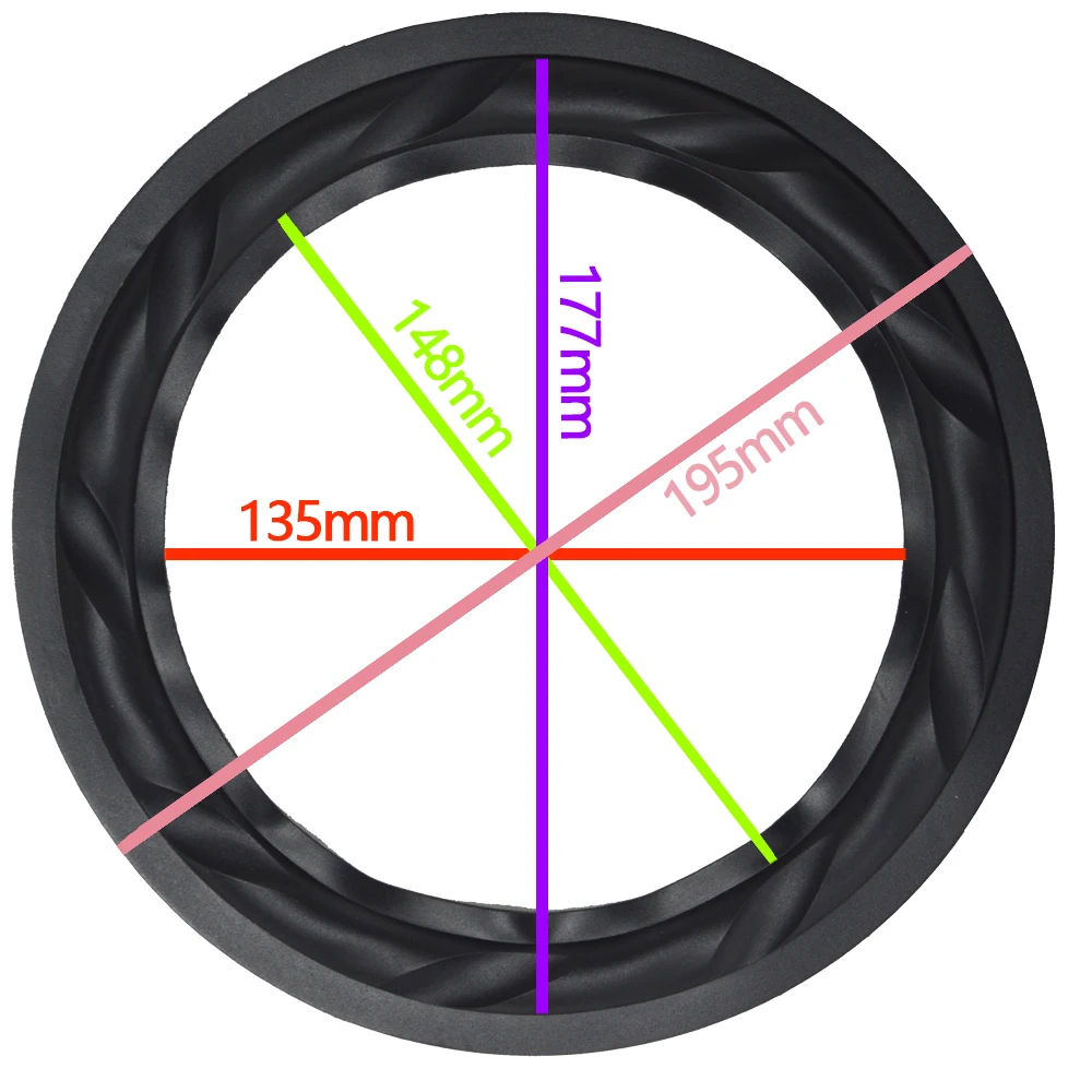 Высокое качество, комплект из 2 предметов, 8 inch 8 ''пульсации НЧ/бас Динамик ремонт резиновый уплотнитель(195 мм/177 мм/148 мм/135 мм) Динамик