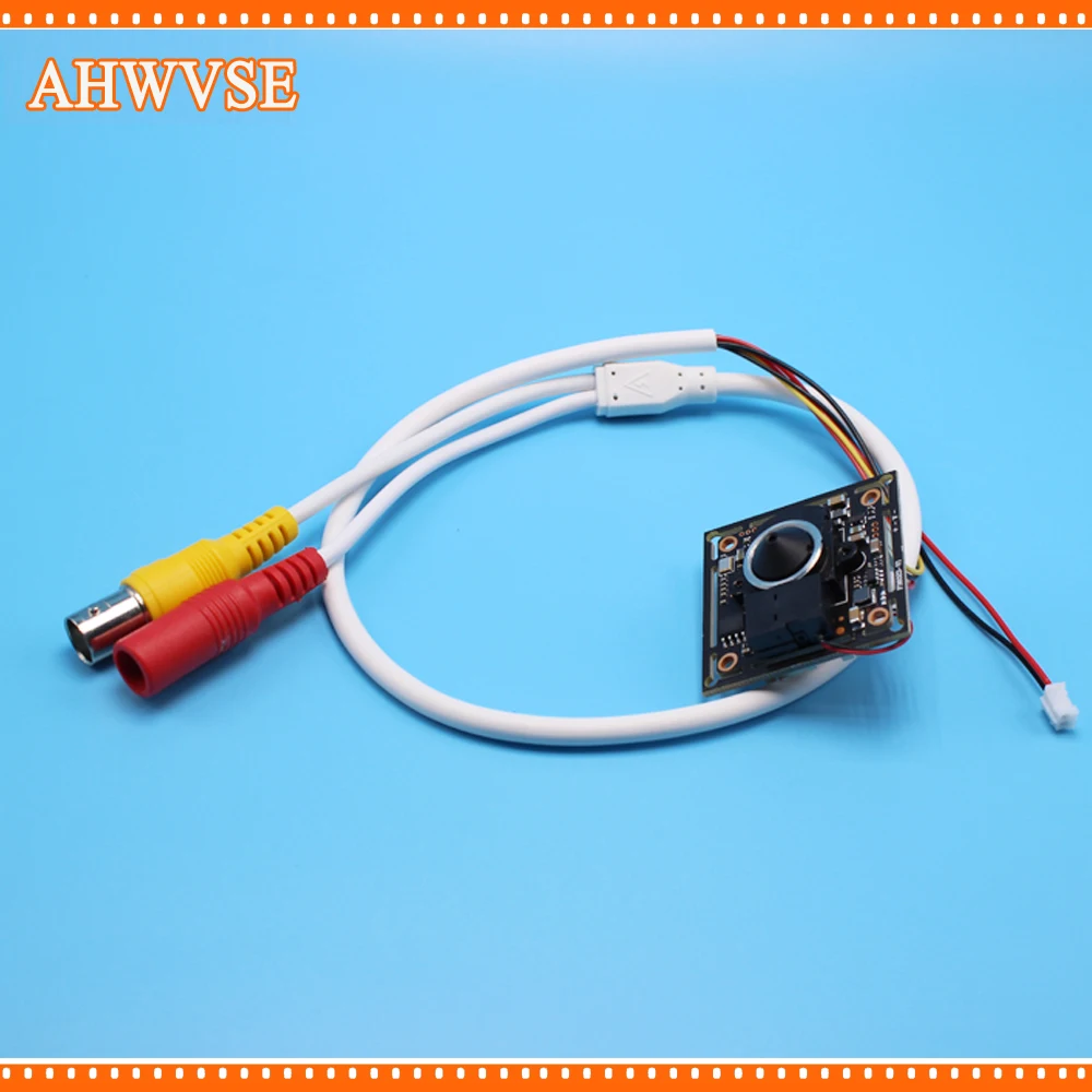 

AHWVSE AHD Camera Module Board 720P 1080P 5MP M12 Lens IRC Focused NightVision CCTV Security IRCUT 3.7mm lens pigtail cable