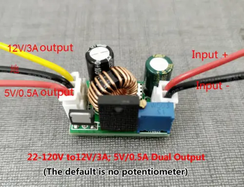 DC понижающий преобразователь 8V 120V 96V 84V 72V 60v 48v 36v to 5V 9V 12v 24v понижающее напряжение