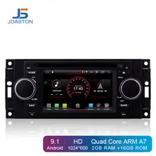 JDASTON Android 9.1 Lettore DVD Dell’automobile Per Jeep Grand Cherokee Commander Wrangler Chrysler 300C PT Cruiser Sebring Dodge Caliber RAM