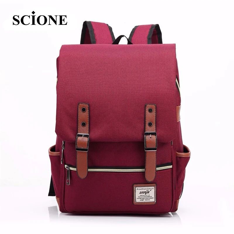 2017 Canvas Casual Vintage Large Capacity Travel Bag Hipster font b Laptop b font Computer Rucksack