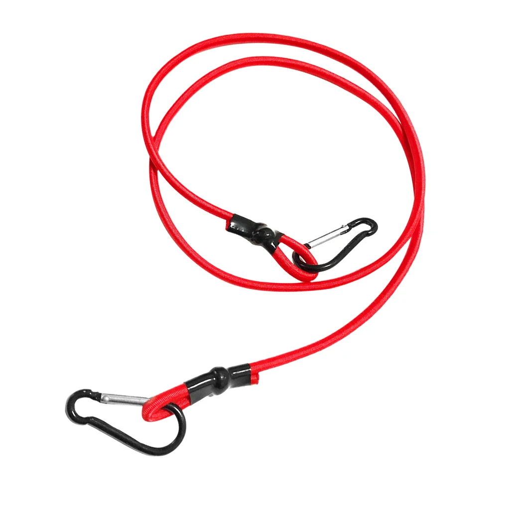 3ft Elastic Kayak Canoe Tow Leash Tow Line Secure Lanyard With 2 Carabiners Kayak Safety Lanyard Kayak Accessories