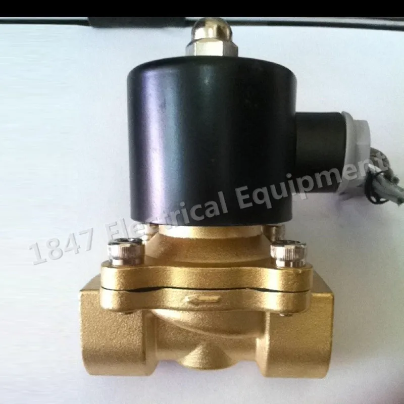 2W200-20 Электрический электромагнитный клапан Вода Воздух N/C 220 В AC 3/" вариант DC12V, DC24V или AC110V