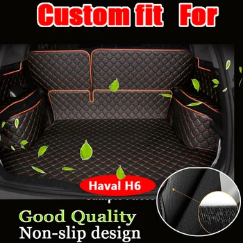

RKAC Custom Full trunk 3D mats leather pad for HAVAL H6 all weather tray carpet cargo car-styling car stickers car accessories