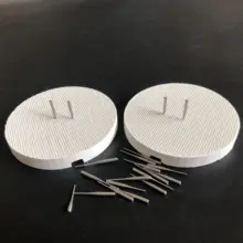 2 лоток стоматологический лабораторный с ячейками круглый обжига фарфоровые лотки с 20 шт. металлические шпильки Зубной Техник поставки
