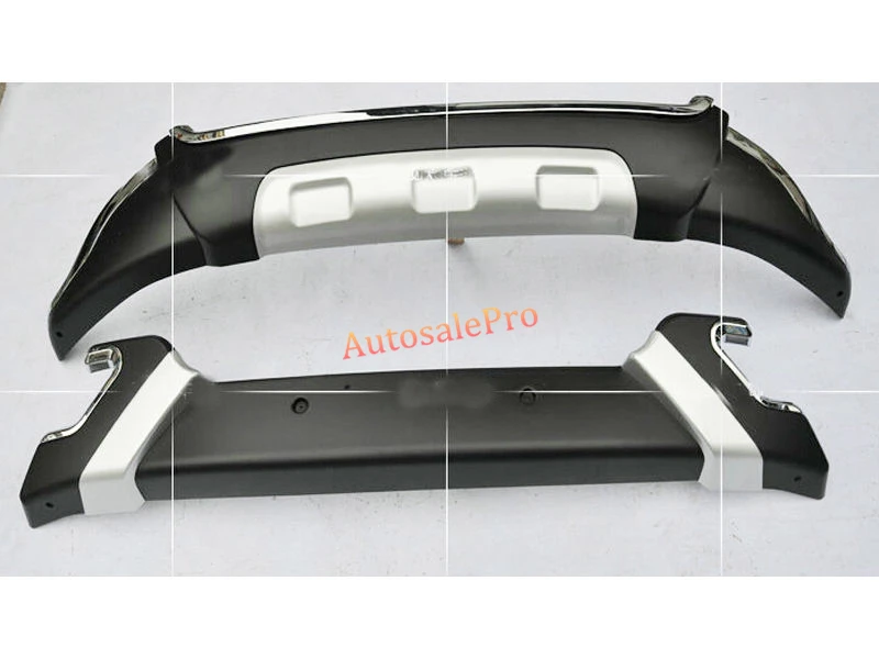 

ABS Plastic Front + Rear Bumper Skid Plate Protector Guard for Ford Ecosport 2013 2014 2015