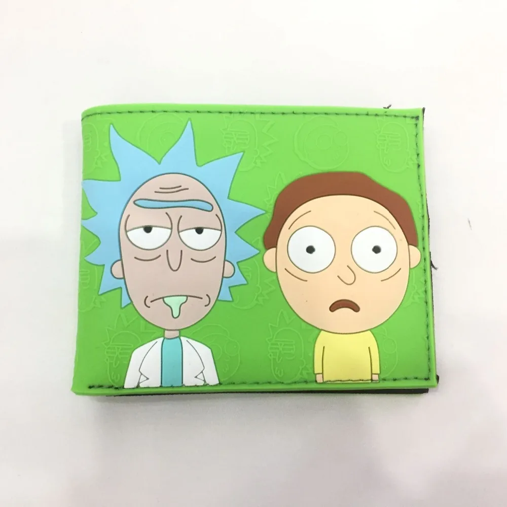 

Hot Cartoon Rick and Morty Wallet PVC Short Purse Cute Anime Card Holder Dollar Price Students Wallets Gifts
