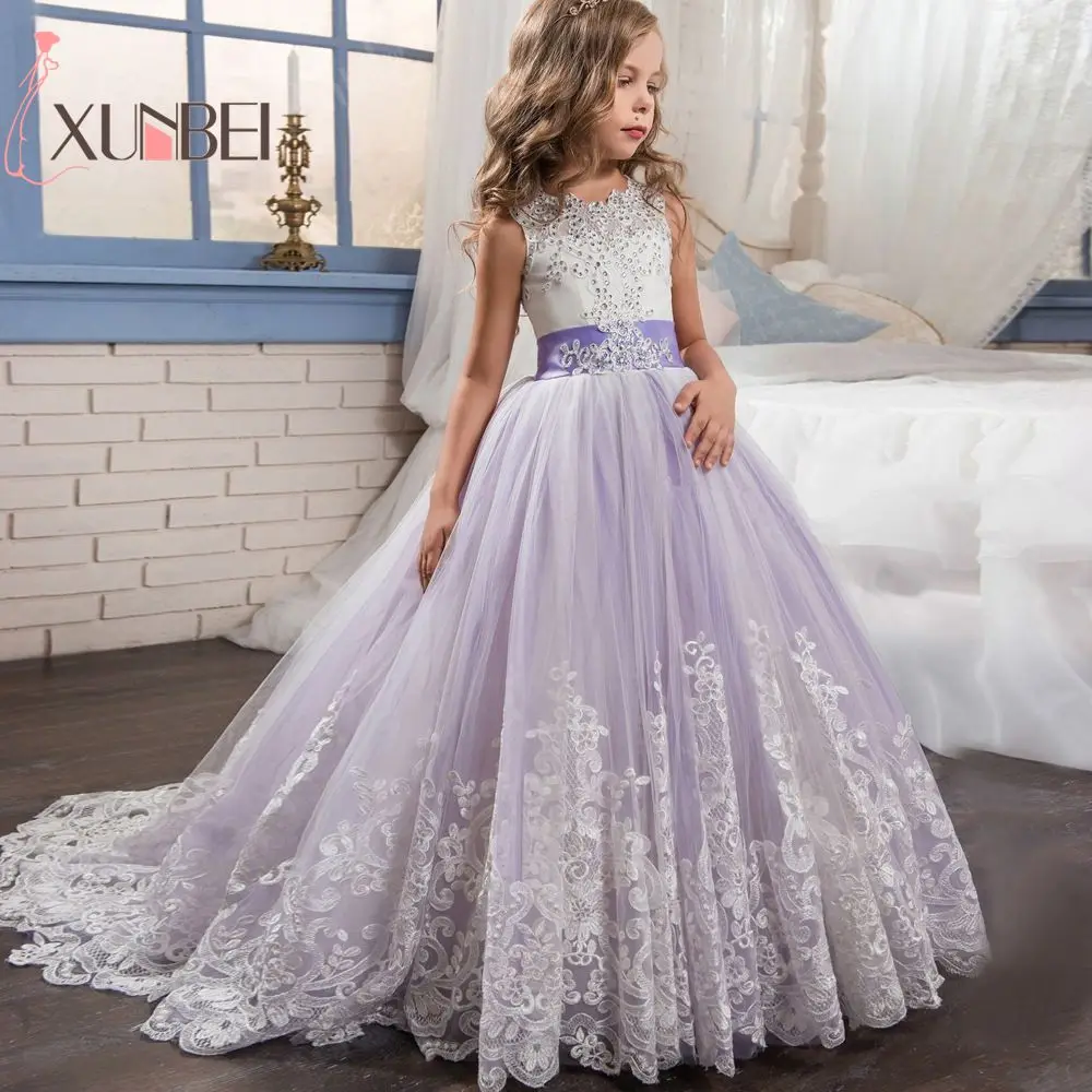 2019 Communion Party Prom Princess Pageant Bridesmaid Wedding Flower Girl Dress