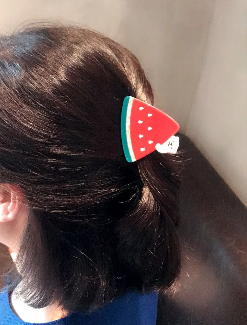 1 шт. новая фруктовая шпилька для волос «арбуз» взрослые Когти для волос женские аксессуары для волос