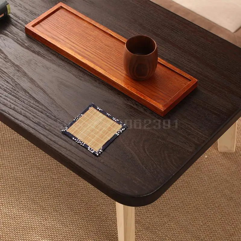 Solid wood coffee table Japanese-style tatami bay window table small table balcony small tea table simple window table