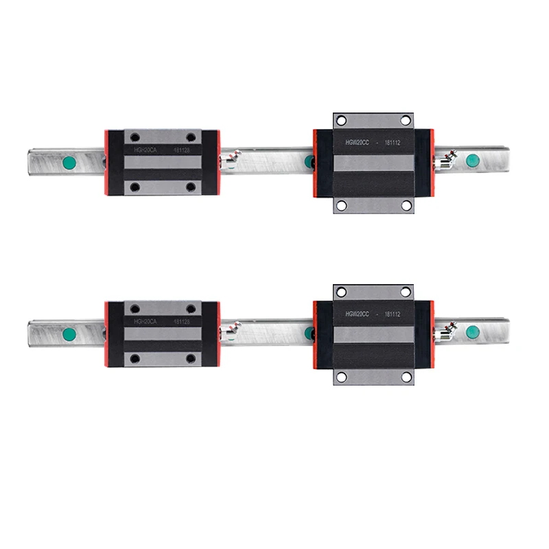 

2pcs Super quality Linear Guide rail HGR25 1850mm 1900mm 1950mm 2000mm 2050mm+4x HGH25CA/HGW25CC slide blocks for cnc set