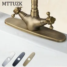 MTTUZK античный БАРСС/черный/хром 1" Ванная комната/кухонный кран для раковины плита ротора на палубе пластина для покрытия отверстия для раковины