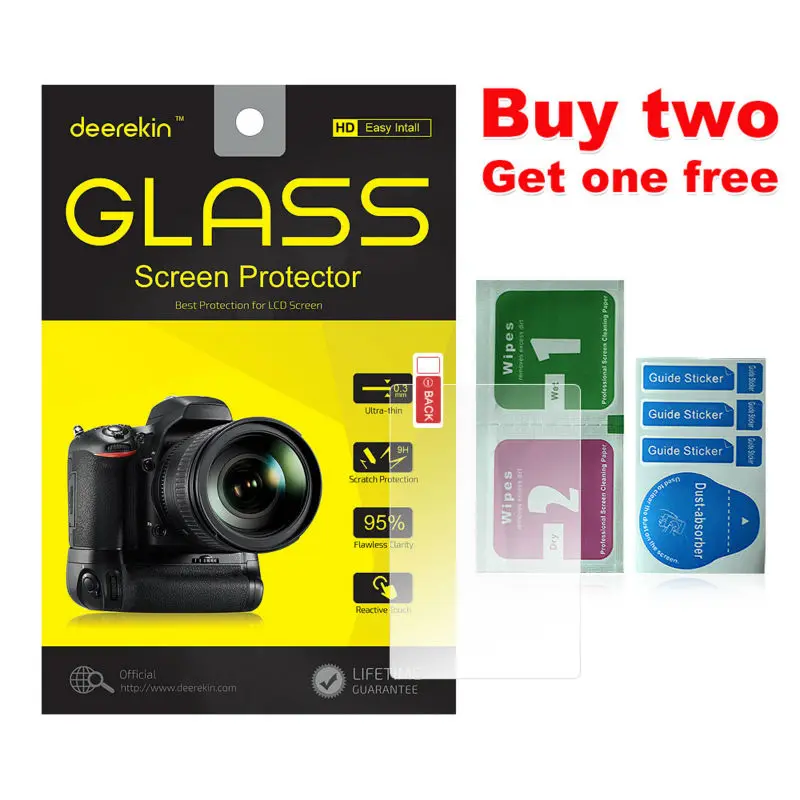 Deerekin 9H Tempered Glass LCD Screen Protector for Olympus OM-D E-M1 / EM1 E-M1X EM1X Mirrorless Digital Camera