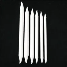 6 шт. эскизная ручка для смешивания пятен пень палка тортильон эскиз искусство Рисование ручка эскиз бумага песок бумага карандаш точилка инструмент для рисования