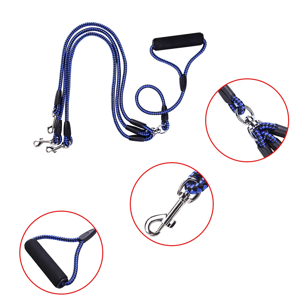 Lovely Adjustable Lead Harness with Handle for Dogs Three Dog Pet